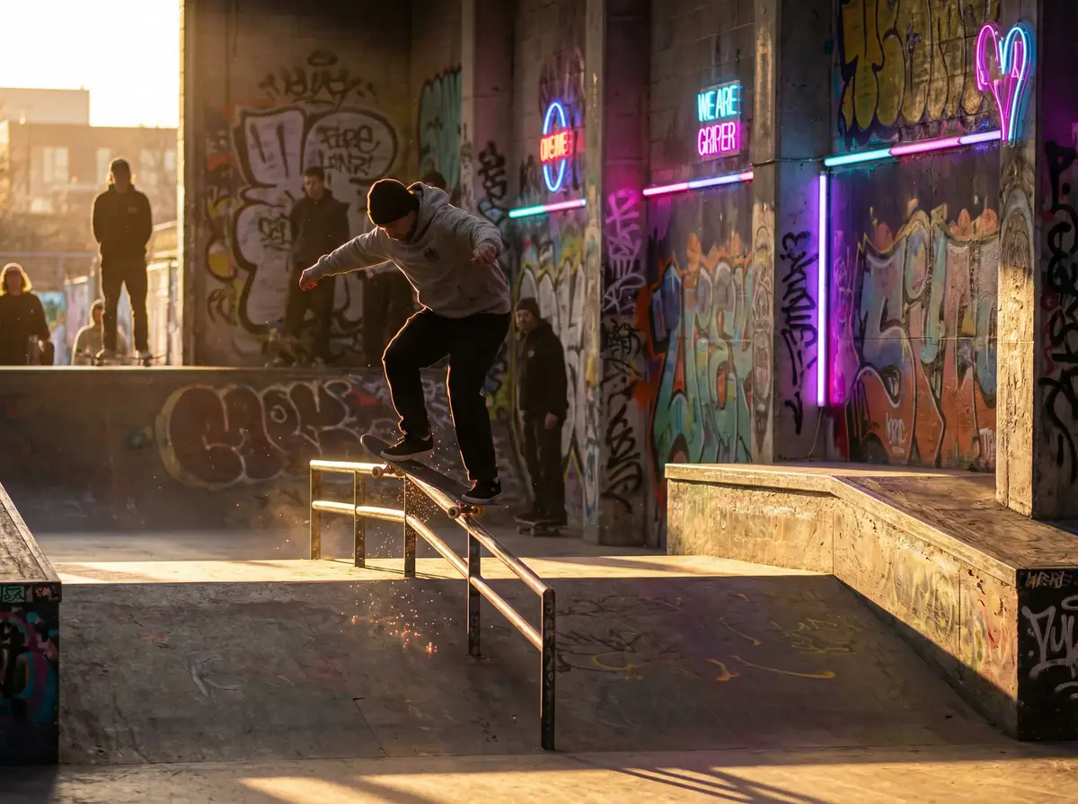 黄色软件18 - 滑板研磨扶手动作